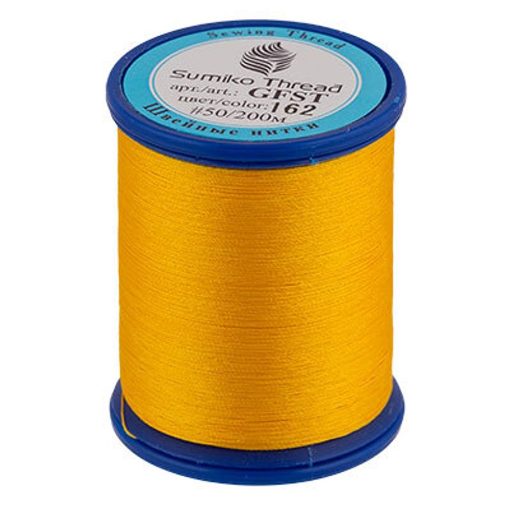 Нитки вышивальные SumikoThread 200 м, (219 ярд), 162 т.золотистый Нитки вышивальные SumikoThread 200 м, (219 ярд), 162 т.золотистый