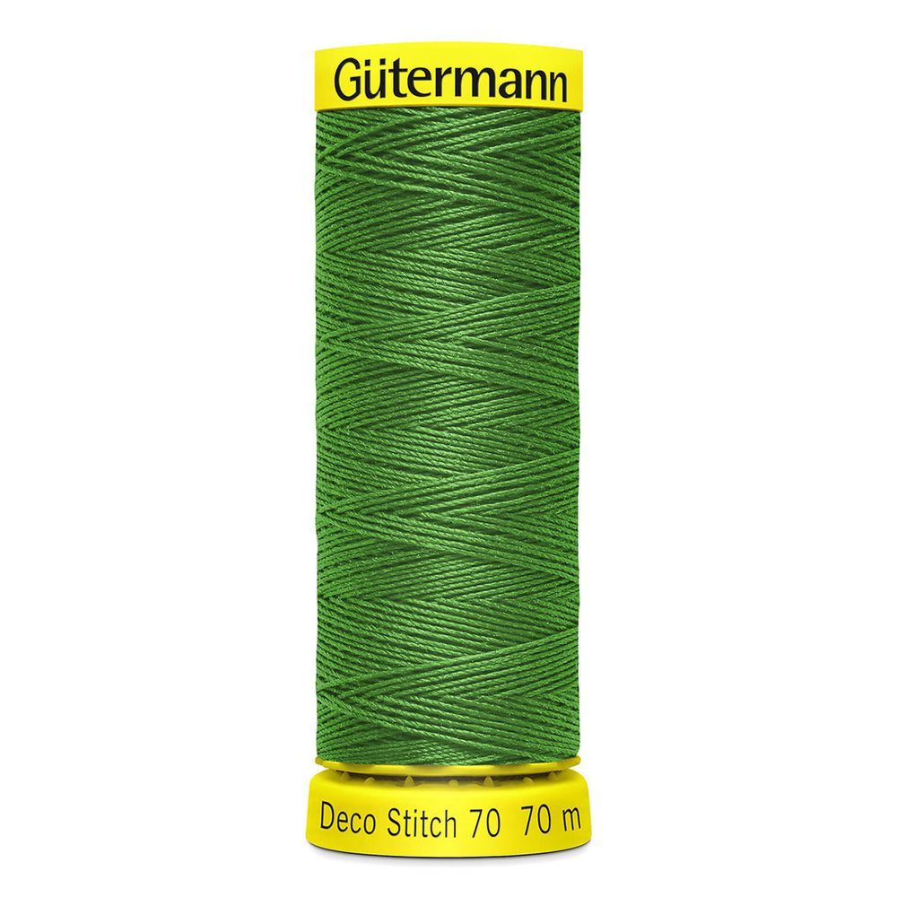 Нитки отделочные Gutermann Deco Stitch 70 (70 метров), 5 кат. | 396 ярко-зеленый