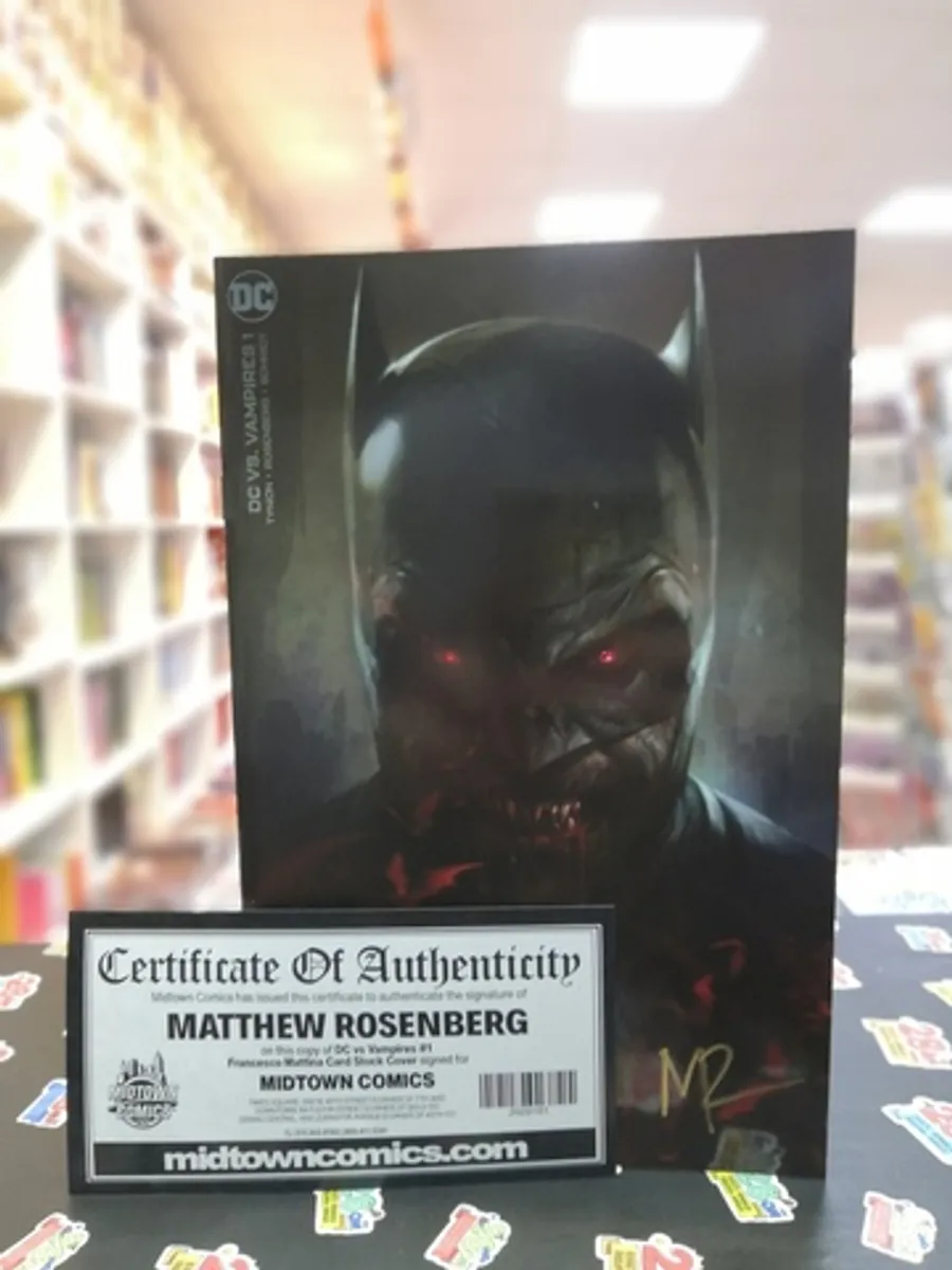DC vs. Vampires #1 (of 12) (Francesco Mattina Cover Signed By Matthew Rosenberg)