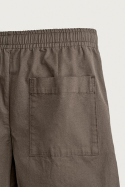 ZARA БРЮКИ BARREL FIT ИЗ ХЛОПКА, КОРИЧНЕВЫЙ