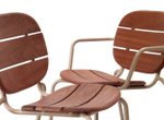 Кресло деревянное Scab Design Si-Si Wood, тортора, красное дерево