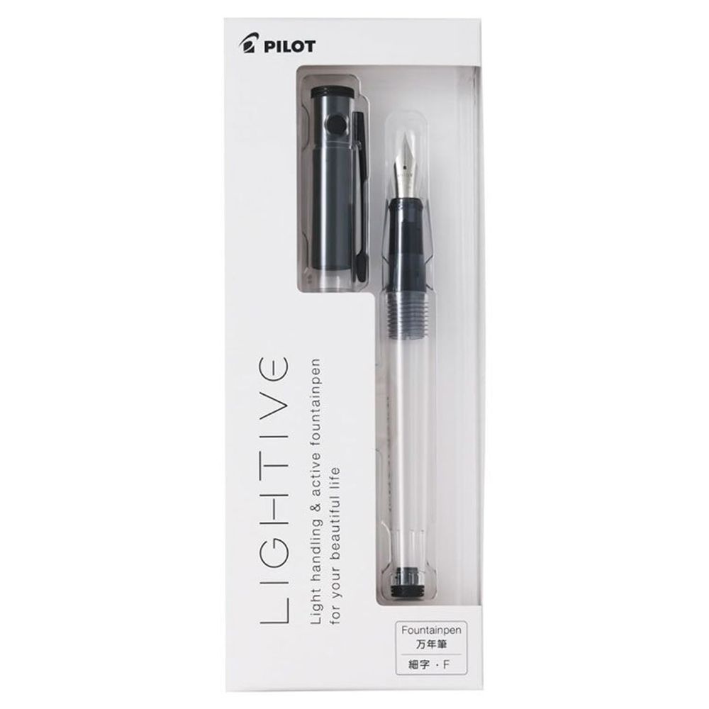 Перьевая ручка Pilot Litive с пером F прозрачная (FLT-2SR-NCF) 2