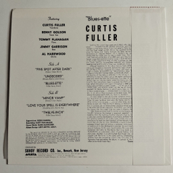 Винтажная виниловая пластинка LP Curtis Fuller Blues ette (Japan 1977) (Obi) Послемарк Five Spot After Dark