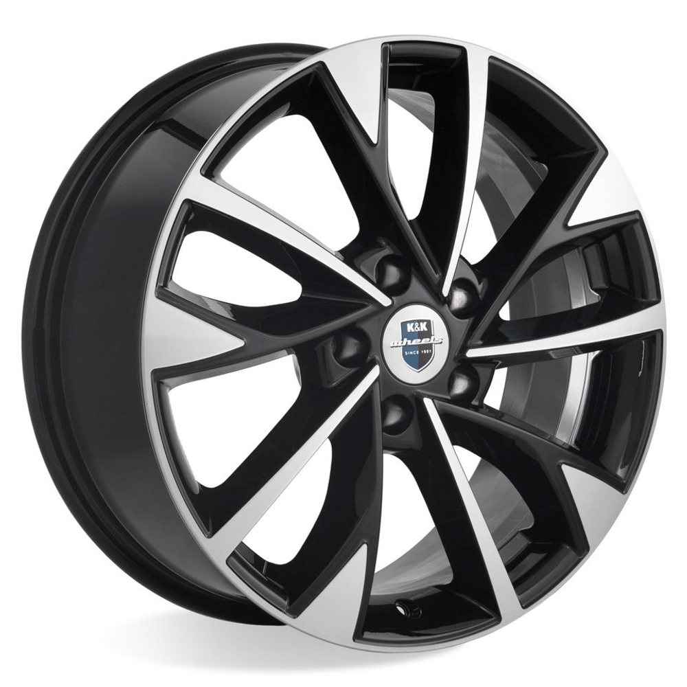 Диск Литой КиК Роквуд (КС900) 7 x R17 5x114.3 D67.1 ET50 Алмаз черный