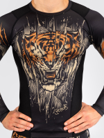 Рашгард Venum Tiger Black/Neo Orange L/S