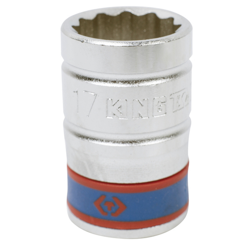 KING TONY (433017M) Головка торцевая стандартная двенадцатигранная 1/2", 17 мм