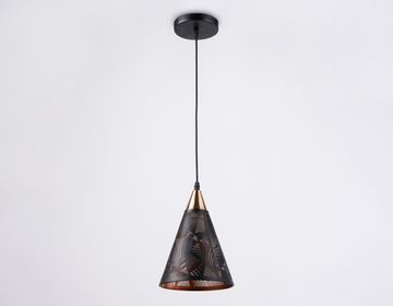 Подвесной светильник 1*Е27 TR8431 BK/FGD чёрный/золото Loft Ambrella