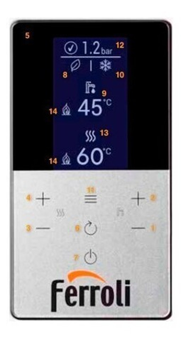 Настенный газовый котел Ferroli Bluehelix Hitech RRT 34 C (RU)