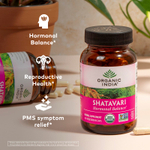 Organic India, Шатавари, 180 вегетарианских капсул (400 мг на капсулу)