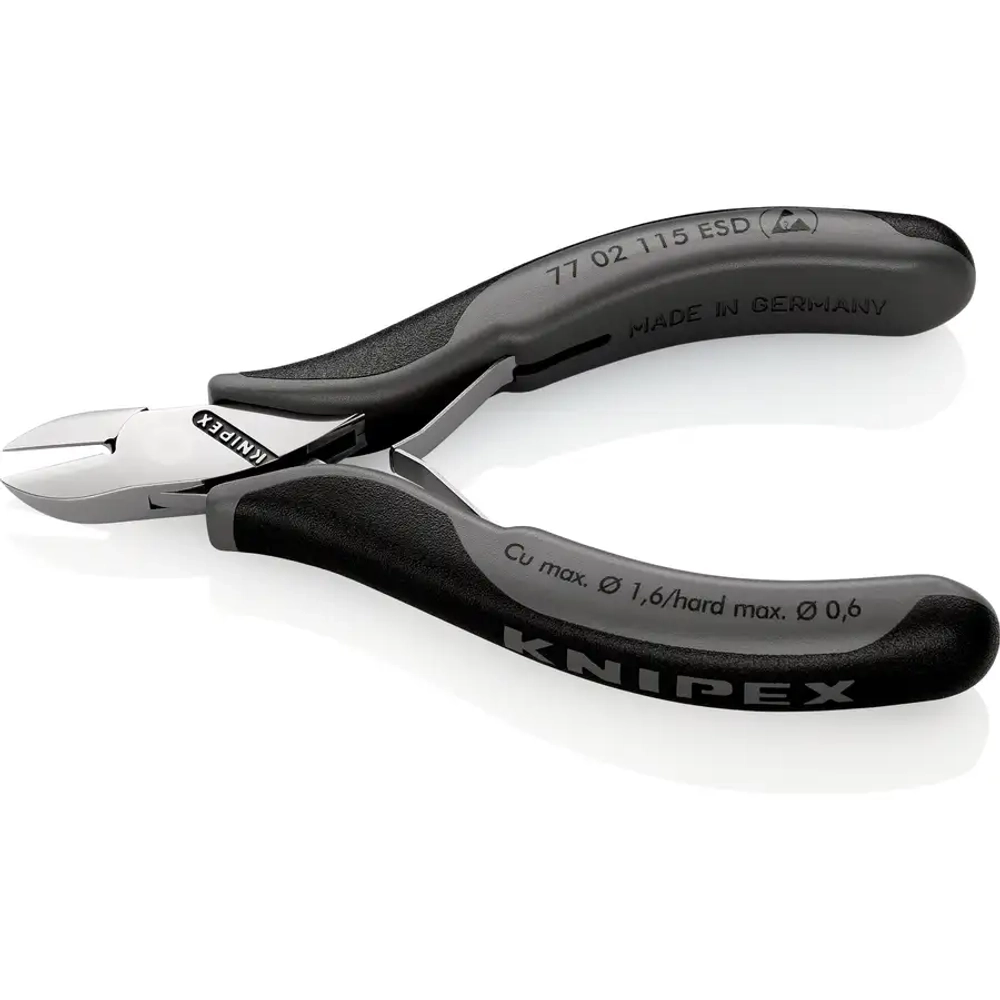 Кусачки боковые для электроники антистатические 115 мм Knipex 77 02 115 ESD