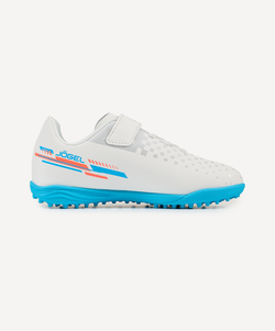 Бутсы многошиповые Evofly TF Talant White/blue, детский