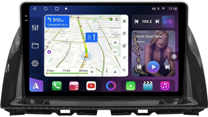 Магнитола для Mazda CX-5 2011-2017 - FarCar BM2007M-2K монитор 10.36" 2K QLED на Android 14, Быстрая, CarPlay, 4G SIM-слот