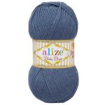Пряжа Alize (Ализе) Baby Best / уп.5 мот. по 100 г, 240м, 418 светлый индиго