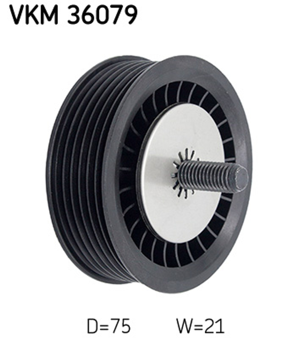 SKF - VKM36079-SKF - Deflection/Guide Pulley, V-ribbed belt - Povrat artikla narucenog iz Njemacke nije moguc.
