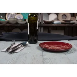Тарелка d 20 см h2 см Evolution Dark Red P.L. Proff Cuisine [6]