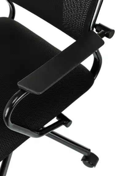 Кресло руководителя Бюрократ CH Balance черный TW SQU BL TW-11 сетка/ткань крестов. металл черный