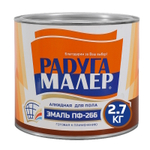 Эмаль ПФ-266 РАДУГА красное дерево  2,7кг