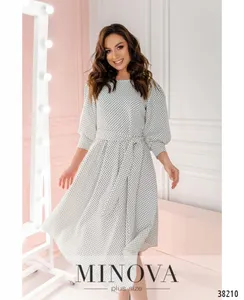 Платье 3137В-молочный Minova