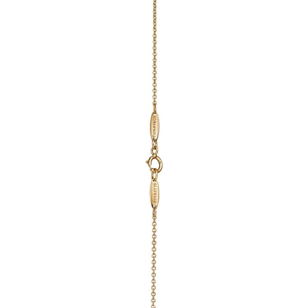 Подвеска из жёлтого золота 18k c бриллиантом 0.07ct,Tiffany 💠 Yard