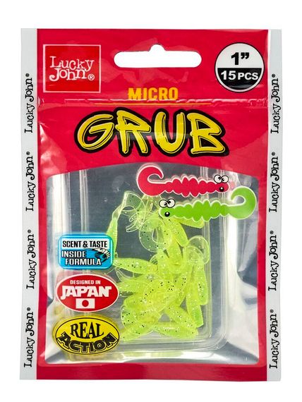 Твистеры съедобные LJ Pro Series MICRO GRUB 1,0in (2,5 см), цв. 071, 15 шт.