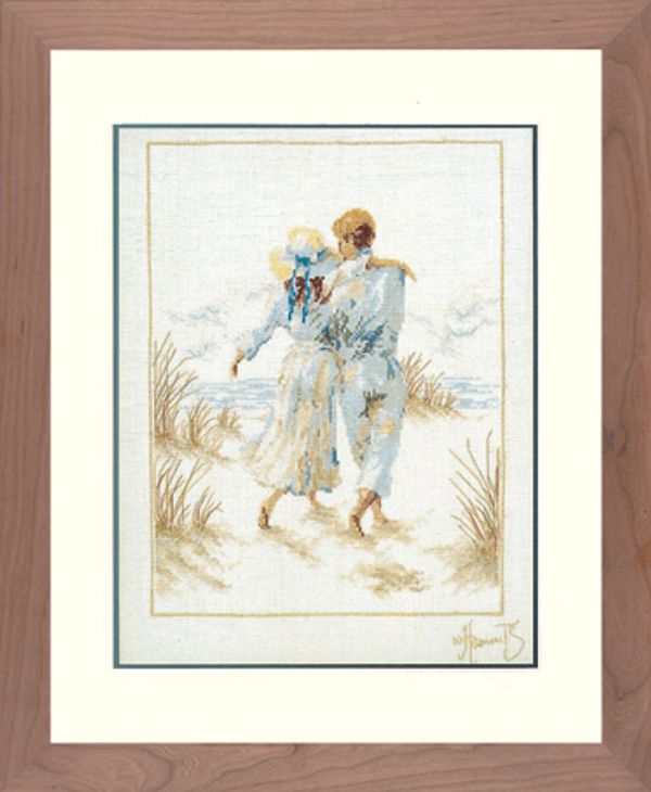 Набор для вышивания нитками Lanarte, Romance, 29х39 см