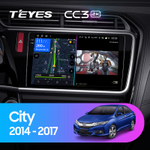 Teyes CC3 2K 10,2"для Honda City, Grace 1  2014-2017