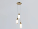 Светильник подвесной LH55272/3 BS/FR латунь/белый матовый E14 max 40W D230*1200