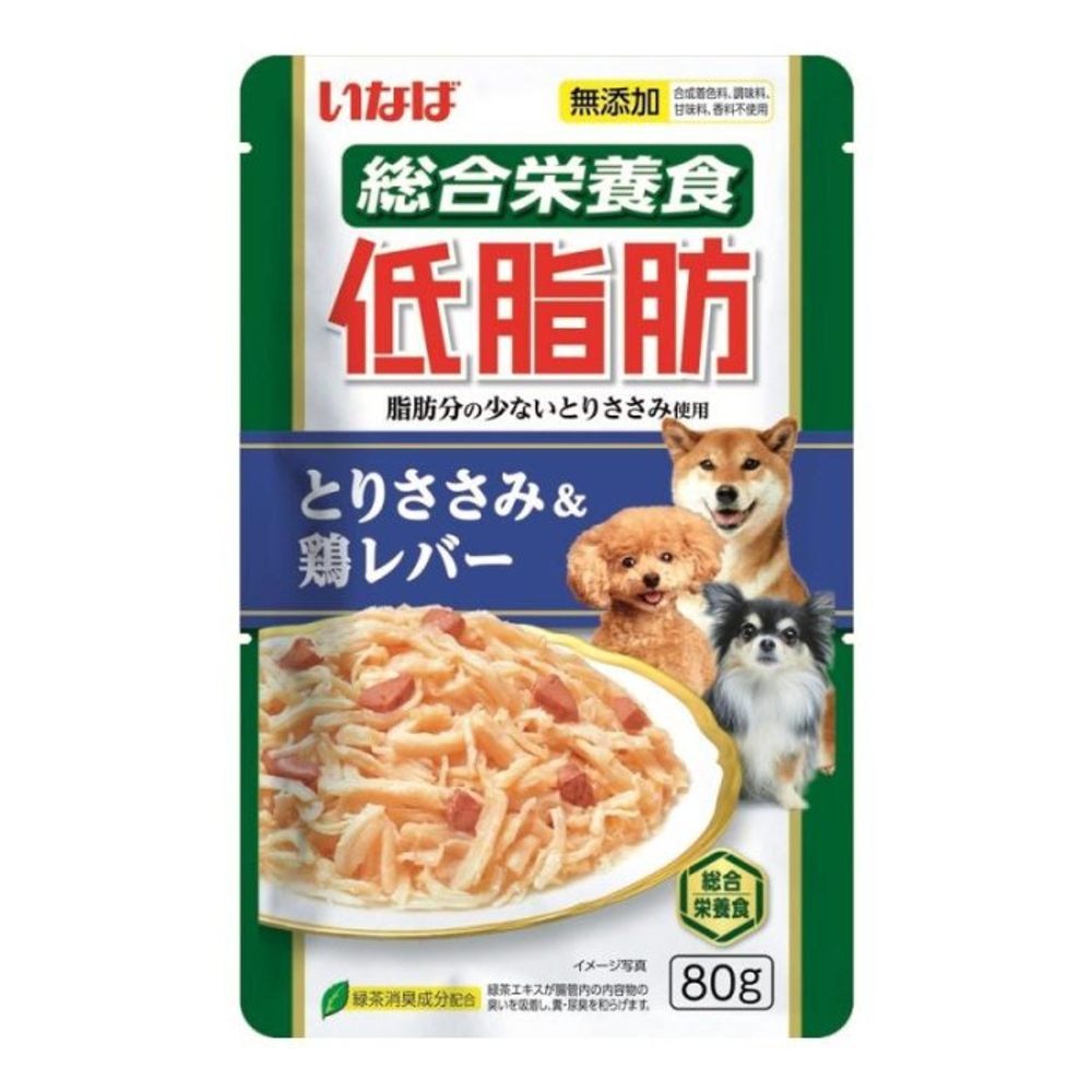 Консервы Inaba Teishibo для собак, куриное филе и куриная печень в желе - 80 гр