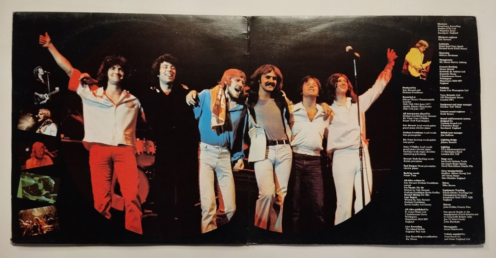 Винтажная виниловая пластинка LP 10cc Live And Let Live (Holland 1977)