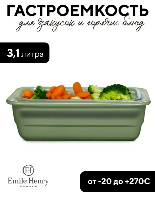 Гастроемкость "Emile Henry" салатовая 3,1 л