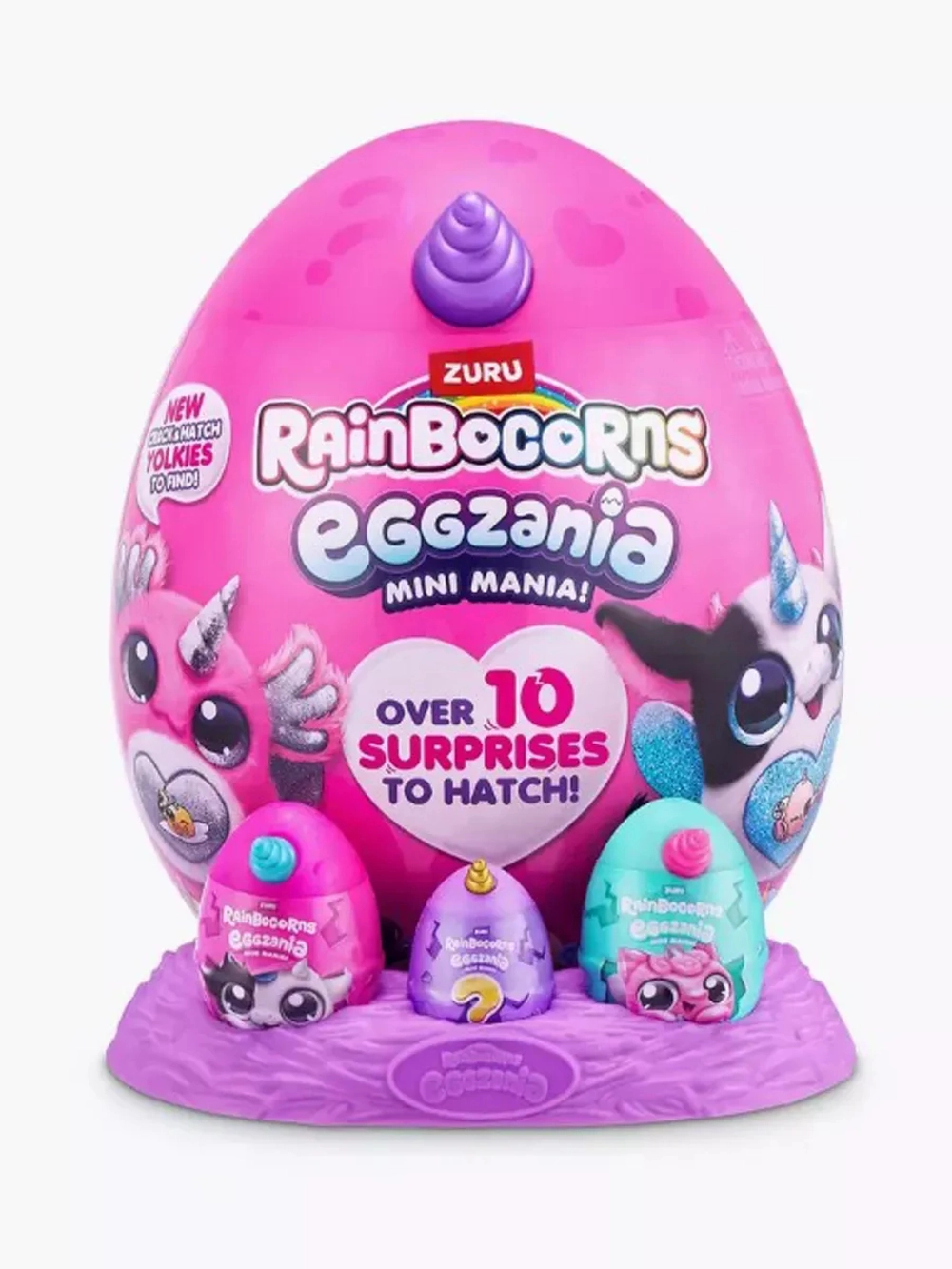 Мягкая игрушка сюрприз яйцо Rainbocorns Eggzania Mania Зуру