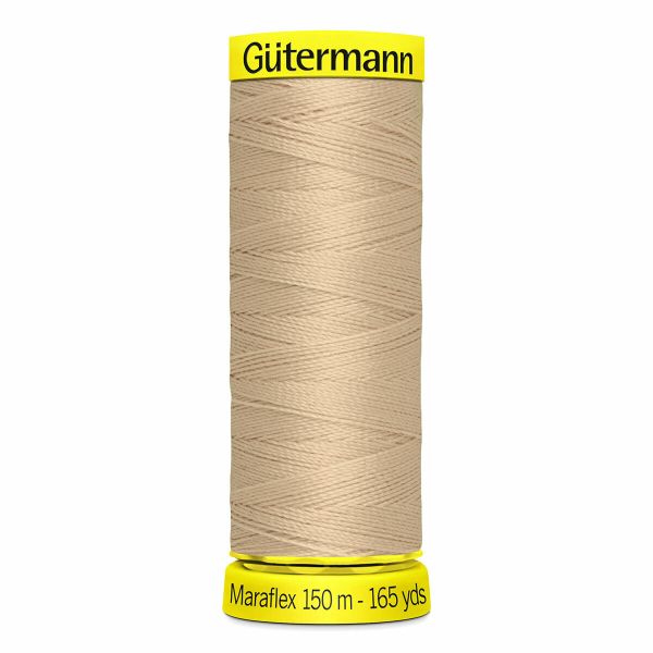 Нитки для трикотажа Gutermann Maraflex 120 (150 метров), 5 кат. | 186 крем-брюле