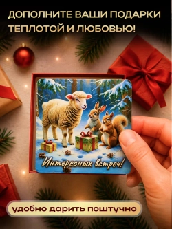 Новогодние магниты на холодильник символ года 2027
