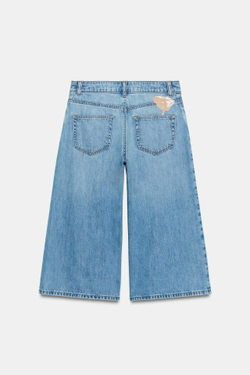 ZARA ДЛИННЫЕ ДЖИНСОВЫЕ ШОРТЫ Z1975, ВЫЦВЕТШИЙ СИНИЙ