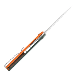 Нож складной SRM 408L-GX Qrick Satin (14C28N, Green/Orange G10)