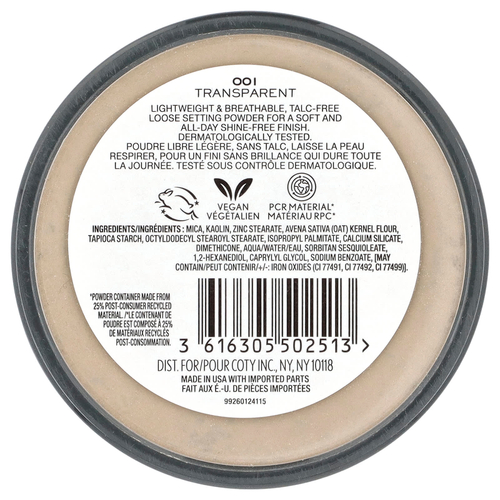 Rimmel London, Stay Matte, рассыпчатая пудра, оттенок 001 прозрачный, 18 г (0,63 унции)