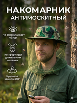 Антимоскитная шляпа 33*22см