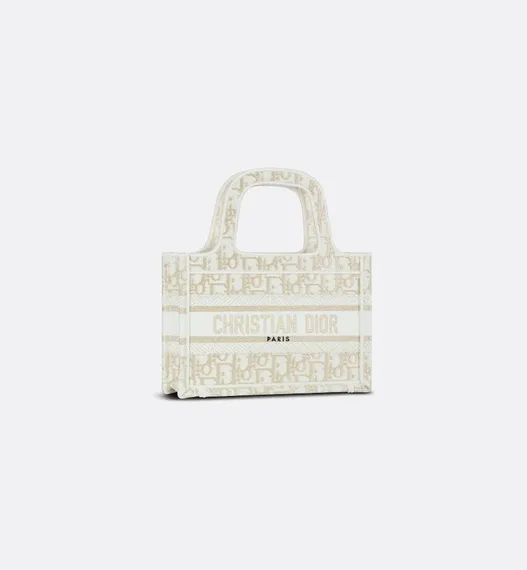Сумка Dior Book Tote, модель мини-формата золотой