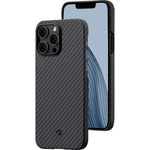 Чехол из арамидного волокна с поддержкой MagSafe PITAKA MagEZ Case 3 600D для iPhone 14 Pro, Black / Grey Twill (Cаржевое переплетение)