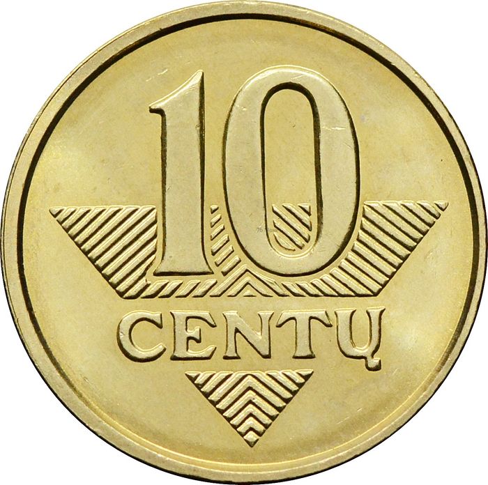 10 центов 2009 Литва