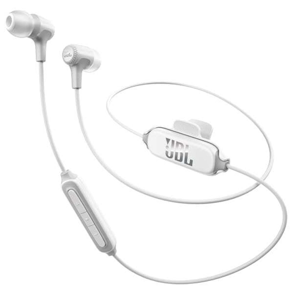 Беспроводные наушники JBL E25BT White, внутриканальные