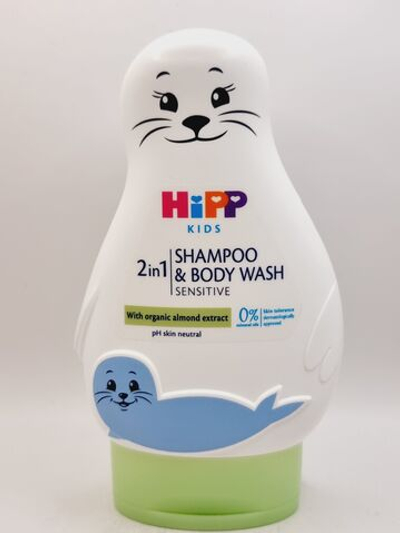 Hipp Kids Sensitive Шампунь и гель для душа детский 2-в-1, 200 мл (Австрия)