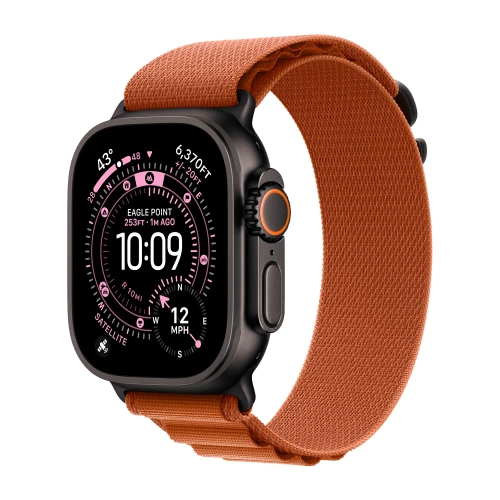 Умные часы Apple Watch Ultra 3 (2025) GPS + Cellular, 49mm, Black Titanium Case with Terra Cotta Alpine Loop, S