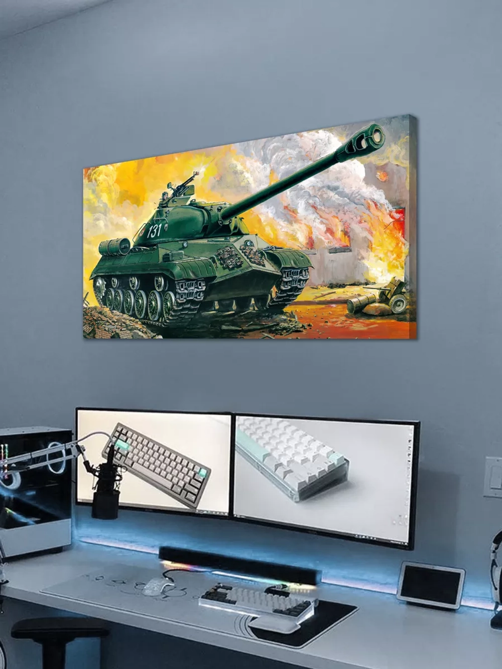 Картина на стену "ИС-3", 80х40 см