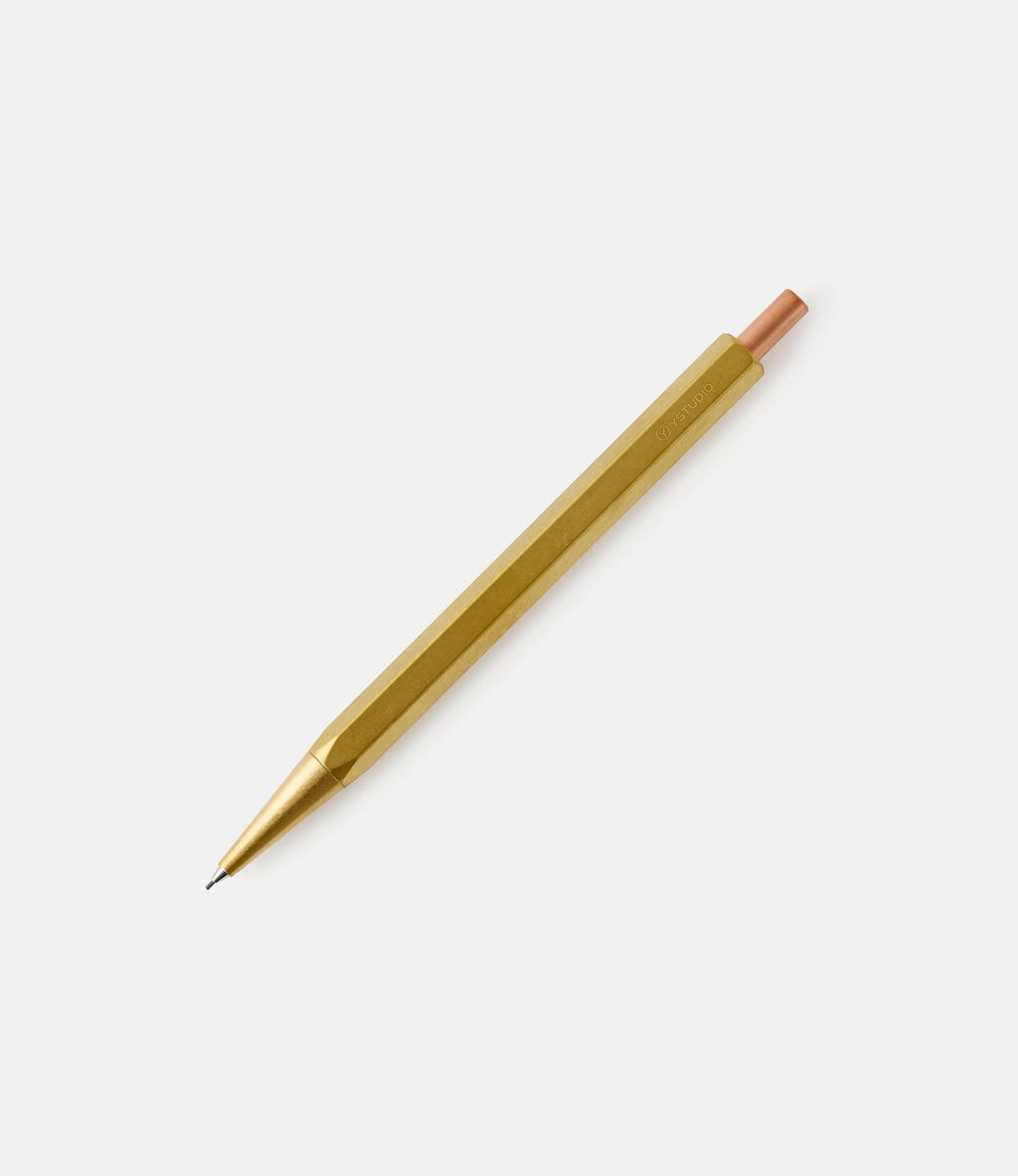Ystudio Mechanical Pencil Lite Brass — механический карандаш из латуни