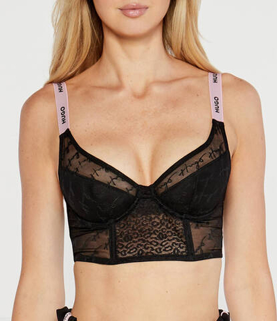 Бюстгальтер CROP TOP SPORTY LACE Hugo Bodywear - черный(50510041)