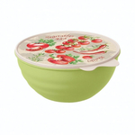 Миска с крышкой с декором "вэйв" 1,55л (зеленый)