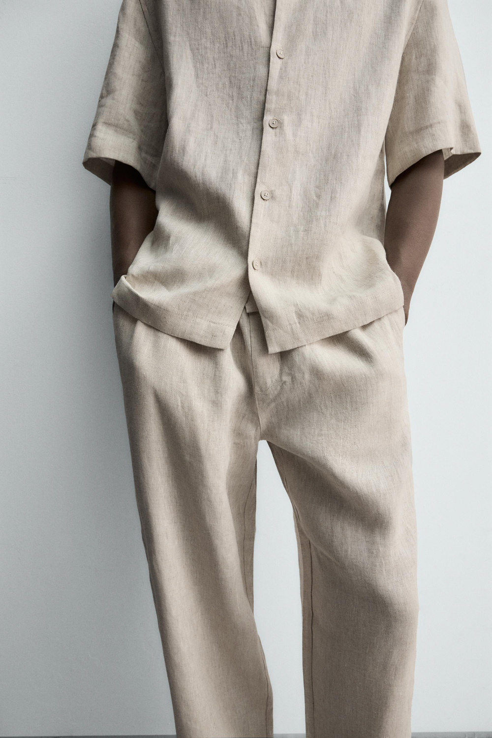 БРЮКИ СВОБОДНОГО КРОЯ ИЗ 100% ЛЬНА — ZARA · 5070/902