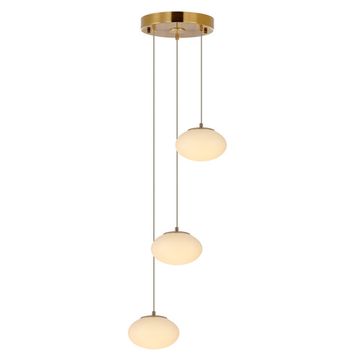 Умная каскадная люстра LED 36W 3000К-5500К RGB CL226A033 бронза Atman Smart Citilux