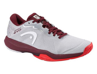 Мужские кроссовки теннисные Head Sprint Evo 4.0 - light grey/red